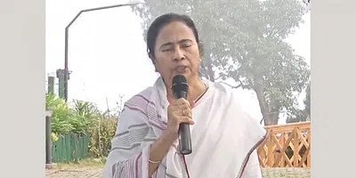 Mamata Banerjee in north Bengal. Photo: Video screengrab.